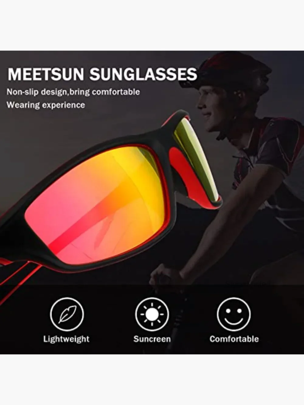 4 Pack Polarized Sunglasses UV Protection Driving Sports